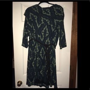 Avenue green/blue dress